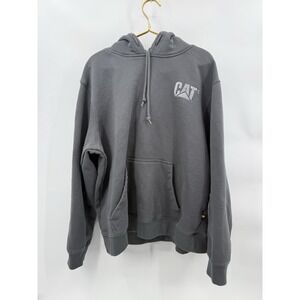 Men's Caterpillar heavy Weight Hoodie Gray size X-Large